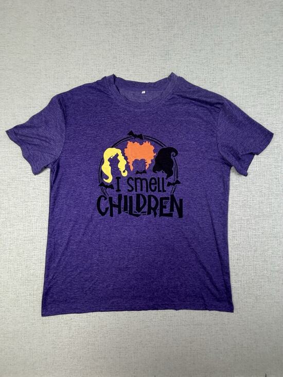 Unbranded Other - I Smell Children Hocus Pocus Halloween Witch Graphic T-Shirt Purple XL